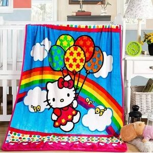Colorful Hello Kitty Blanket